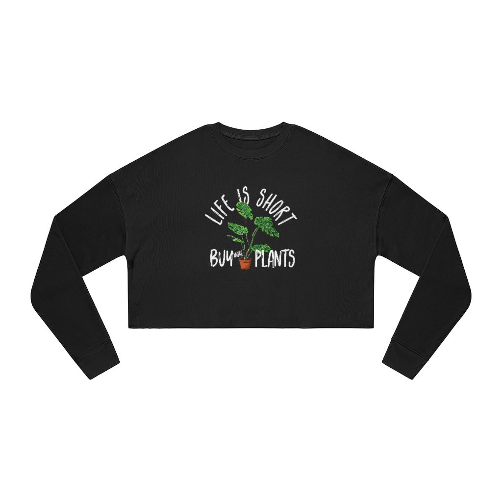 Earthling Sprouts | cropped sweatshirt | plant cropped shirt | sweatshirt | Plant sweatshirt | Merchandise | Plant lover | Plant enthusiast | Plant mom | Plant Dad | Women's Clothing | Unisex | Sweatshirts | Regular fit | Men's Clothing | DTG | cropped | crop | crop top | crop tee