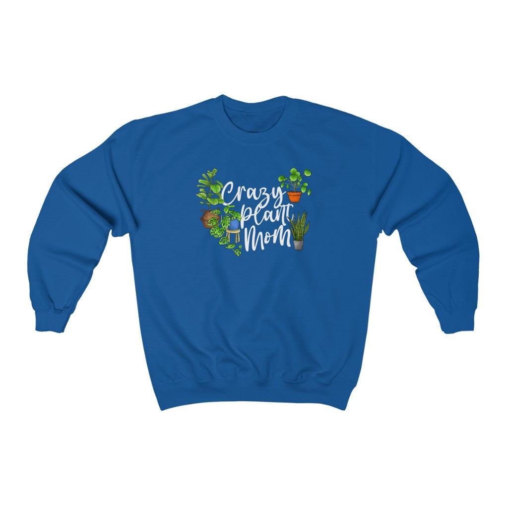 Earthling Sprouts | Crazy plant mom sweat shirt | Plant sweatshirt | sweatshirt | sweatshirts | Merchandise | Plant lover | Plant enthusiast | Plant mom | plant mom sweatshirt | plant lover sweatshirt | Plant Dad |  Women's Clothing | Unisex | Regular fit | Men's Clothing | DTG 