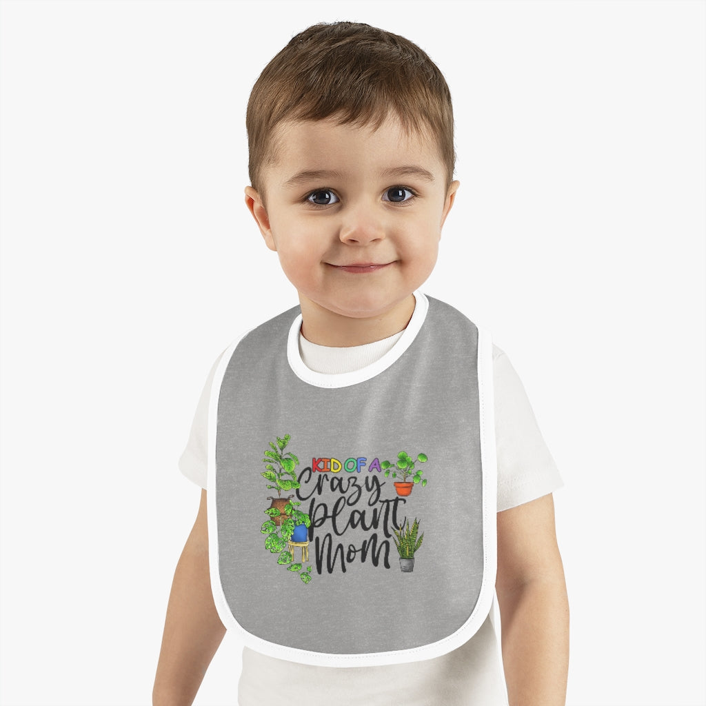  Earthling Sprouts | baby bib | kid of a crazy plant mom baby shirt | Kid’s Clothing | Baby | baby clothing | Baby clothes | Plant tshirt | plant t-shirt | T-shirt | tshirt | plant mom tshirt | plant lover tshirt | crazy plant mom tshirt | crazy plant mom shirt | Merchandise | Plant lover | Plant enthusiast | Plant mom | Unisex | DTG 