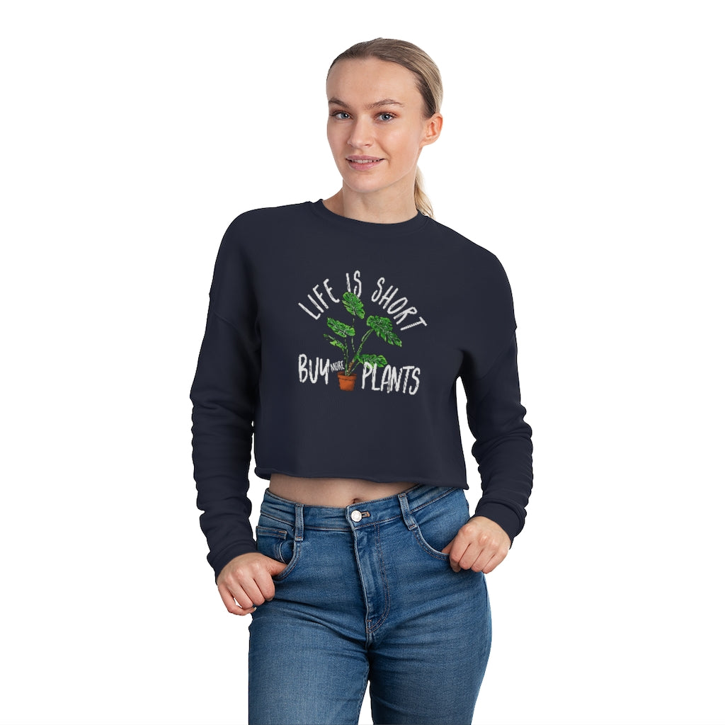 Earthling Sprouts | cropped sweatshirt | plant cropped shirt | sweatshirt | Plant sweatshirt | Merchandise | Plant lover | Plant enthusiast | Plant mom | Plant Dad | Women's Clothing | Unisex | Sweatshirts | Regular fit | Men's Clothing | DTG | cropped | crop | crop top | crop tee