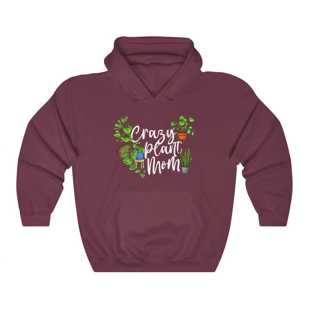 Earthling Sprouts | crazy plant mom hoodie | Plant hoodie | Hoodie | Hoodies | Merchandise | Plant lover | Plant enthusiast | Plant mom | plant mom hoodie | plant lover hoodie | Plant Dad |  Women's Clothing | Unisex | Regular fit | Men's Clothing | DTG 