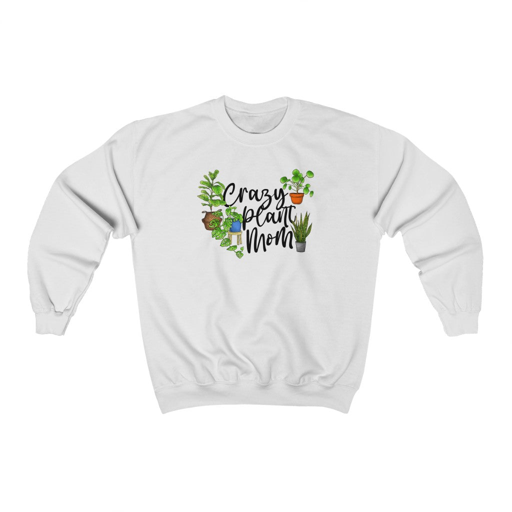 Earthling Sprouts | Crazy plant mom sweat shirt | Plant sweatshirt | sweatshirt | sweatshirts | Merchandise | Plant lover | Plant enthusiast | Plant mom | plant mom sweatshirt | plant lover sweatshirt | Plant Dad |  Women's Clothing | Unisex | Regular fit | Men's Clothing | DTG 