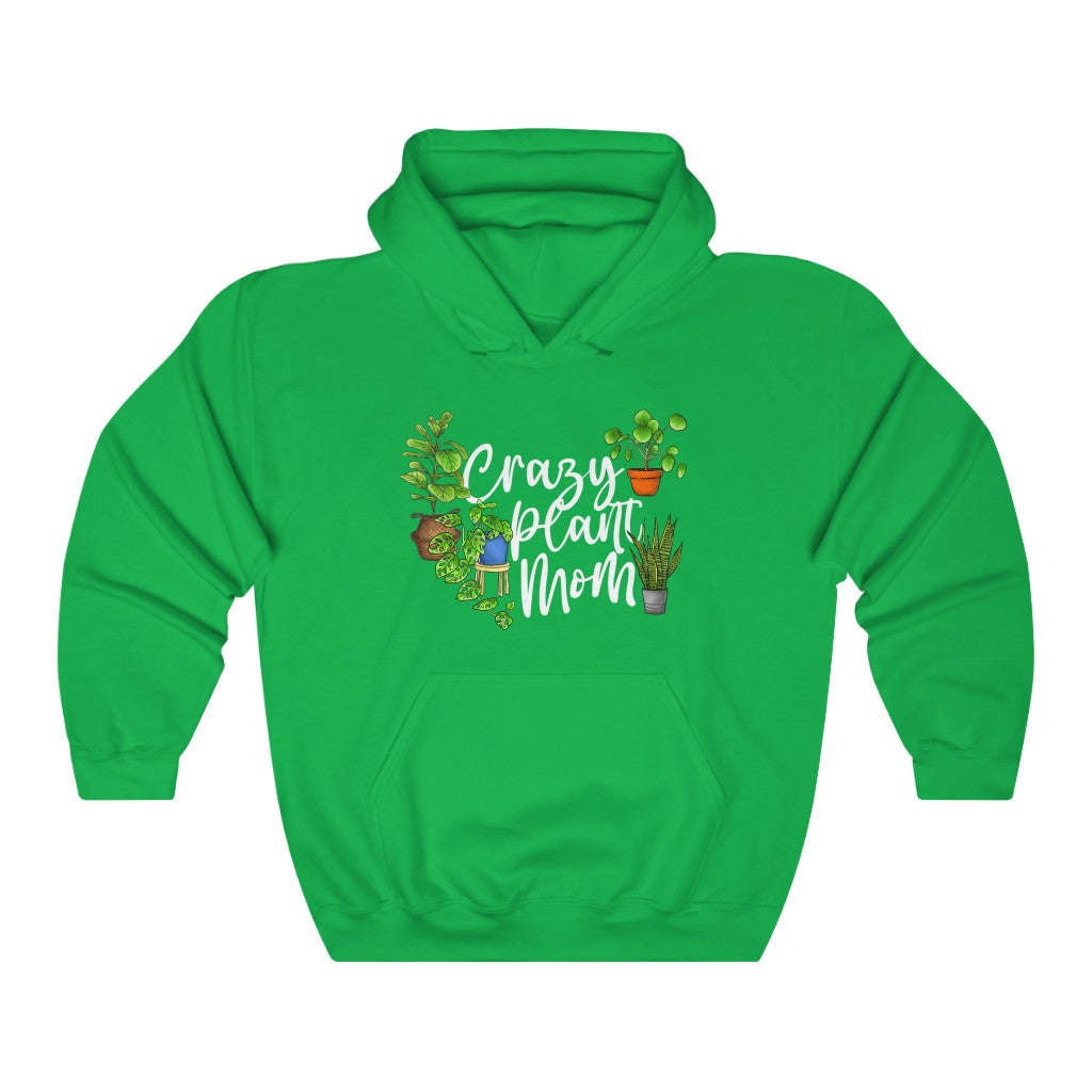 Earthling Sprouts | crazy plant mom hoodie | Plant hoodie | Hoodie | Hoodies | Merchandise | Plant lover | Plant enthusiast | Plant mom | plant mom hoodie | plant lover hoodie | Plant Dad |  Women's Clothing | Unisex | Regular fit | Men's Clothing | DTG 