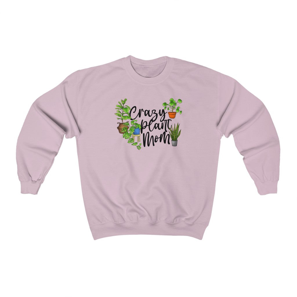 Earthling Sprouts | Crazy plant mom sweat shirt | Plant sweatshirt | sweatshirt | sweatshirts | Merchandise | Plant lover | Plant enthusiast | Plant mom | plant mom sweatshirt | plant lover sweatshirt | Plant Dad |  Women's Clothing | Unisex | Regular fit | Men's Clothing | DTG 