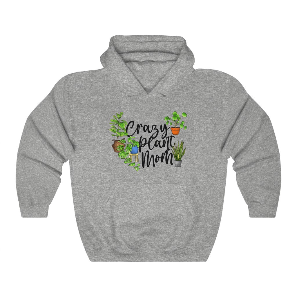 Earthling Sprouts | crazy plant mom hoodie | Plant hoodie | Hoodie | Hoodies | Merchandise | Plant lover | Plant enthusiast | Plant mom | plant mom hoodie | plant lover hoodie | Plant Dad |  Women's Clothing | Unisex | Regular fit | Men's Clothing | DTG 