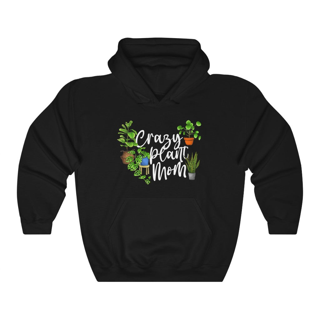 Earthling Sprouts | crazy plant mom hoodie | Plant hoodie | Hoodie | Hoodies | Merchandise | Plant lover | Plant enthusiast | Plant mom | plant mom hoodie | plant lover hoodie | Plant Dad |  Women's Clothing | Unisex | Regular fit | Men's Clothing | DTG 