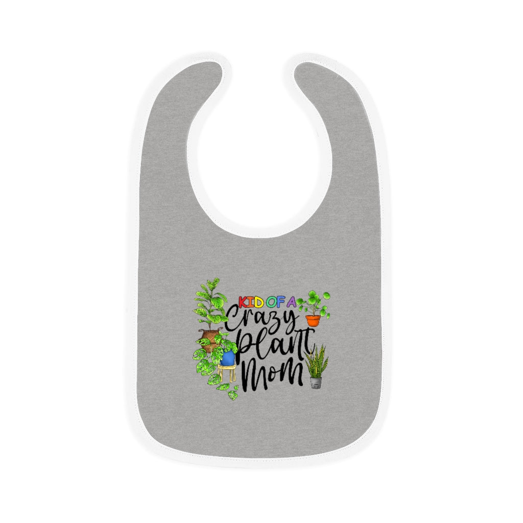  Earthling Sprouts | baby bib | kid of a crazy plant mom baby shirt | Kid’s Clothing | Baby | baby clothing | Baby clothes | Plant tshirt | plant t-shirt | T-shirt | tshirt | plant mom tshirt | plant lover tshirt | crazy plant mom tshirt | crazy plant mom shirt | Merchandise | Plant lover | Plant enthusiast | Plant mom | Unisex | DTG 