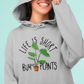 Earthling Sprouts | life is short buy more plants | Plant hoodie | Hoodie | Hoodies | Merchandise | Plant lover | Plant enthusiast | Plant mom | plant mom hoodie | plant lover hoodie | Plant Dad |  Women's Clothing | Unisex | Regular fit | Men's Clothing | DTG 