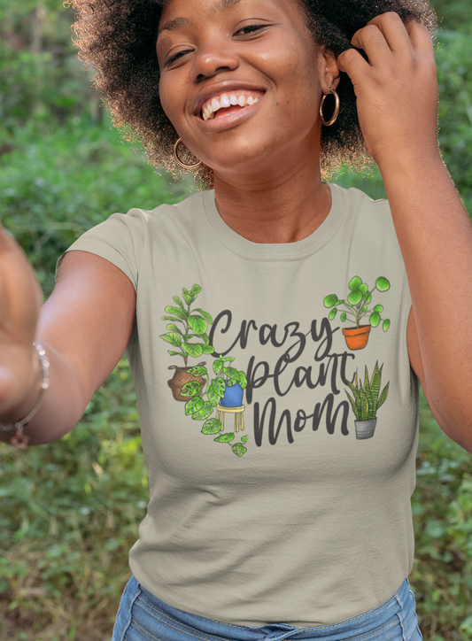 Earthling Sprouts | crazy plant mom shirt | Plant tshirt | plant t-shirt | T-shirt | tshirt | plant mom tshirt | plant lover tshirt | crazy plant mom tshirt | crazy plant mom shirt | Merchandise | Plant lover | Plant enthusiast | Plant mom | Women's Clothing | Unisex | Classic fit | DTG 